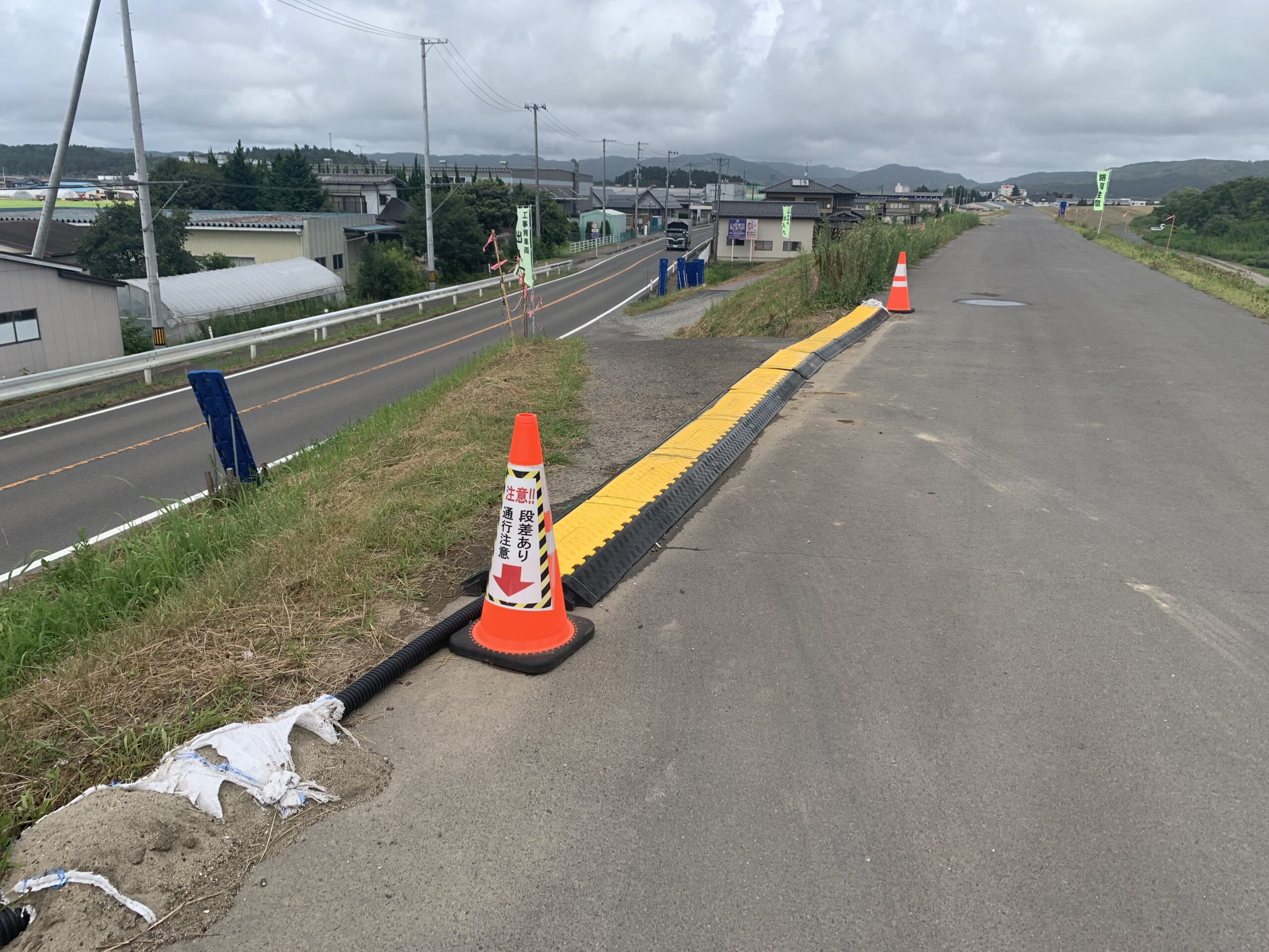 角田市 ケーブル保護