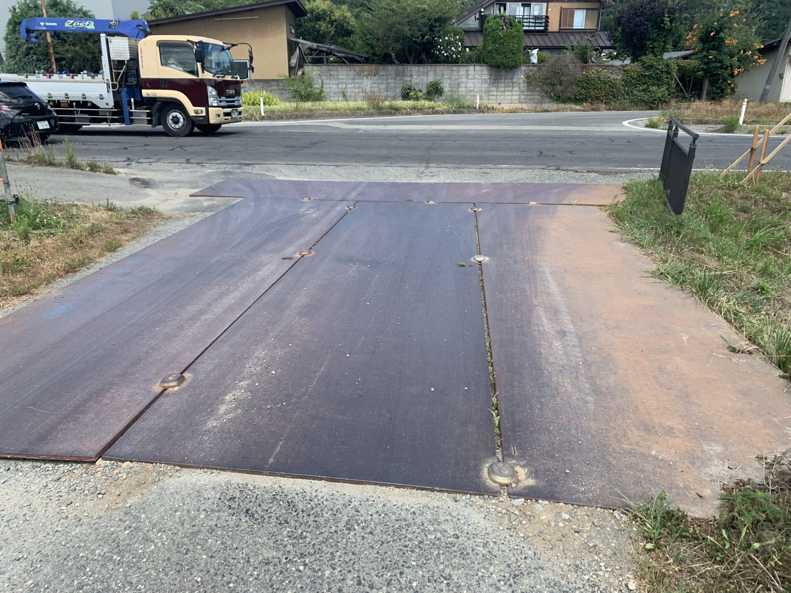中島地区 道路改良