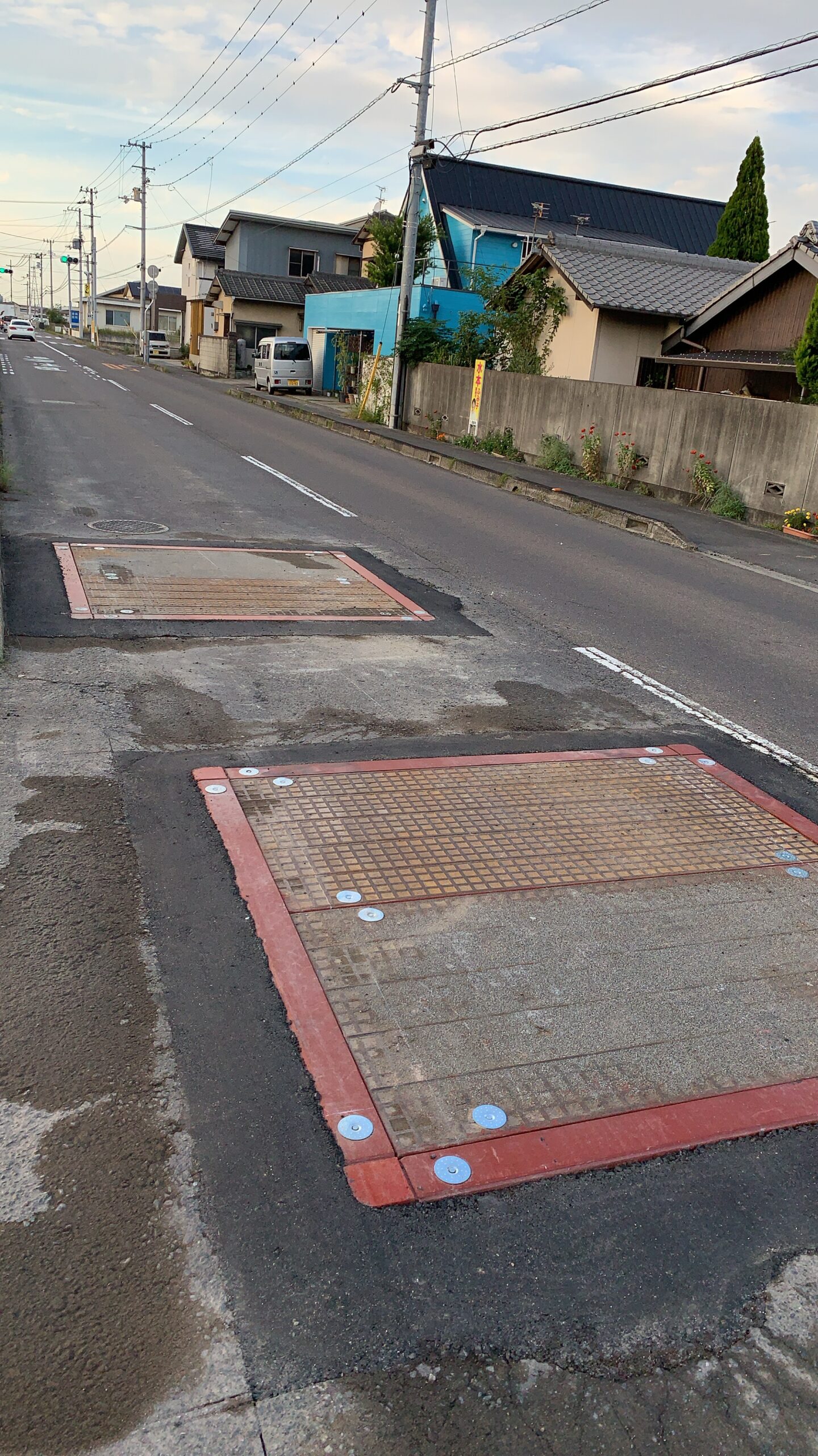 道路上での設置例